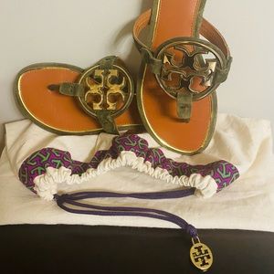 Tory Burch Suede Miller Sandals ***Excellent condition*** Size 9.